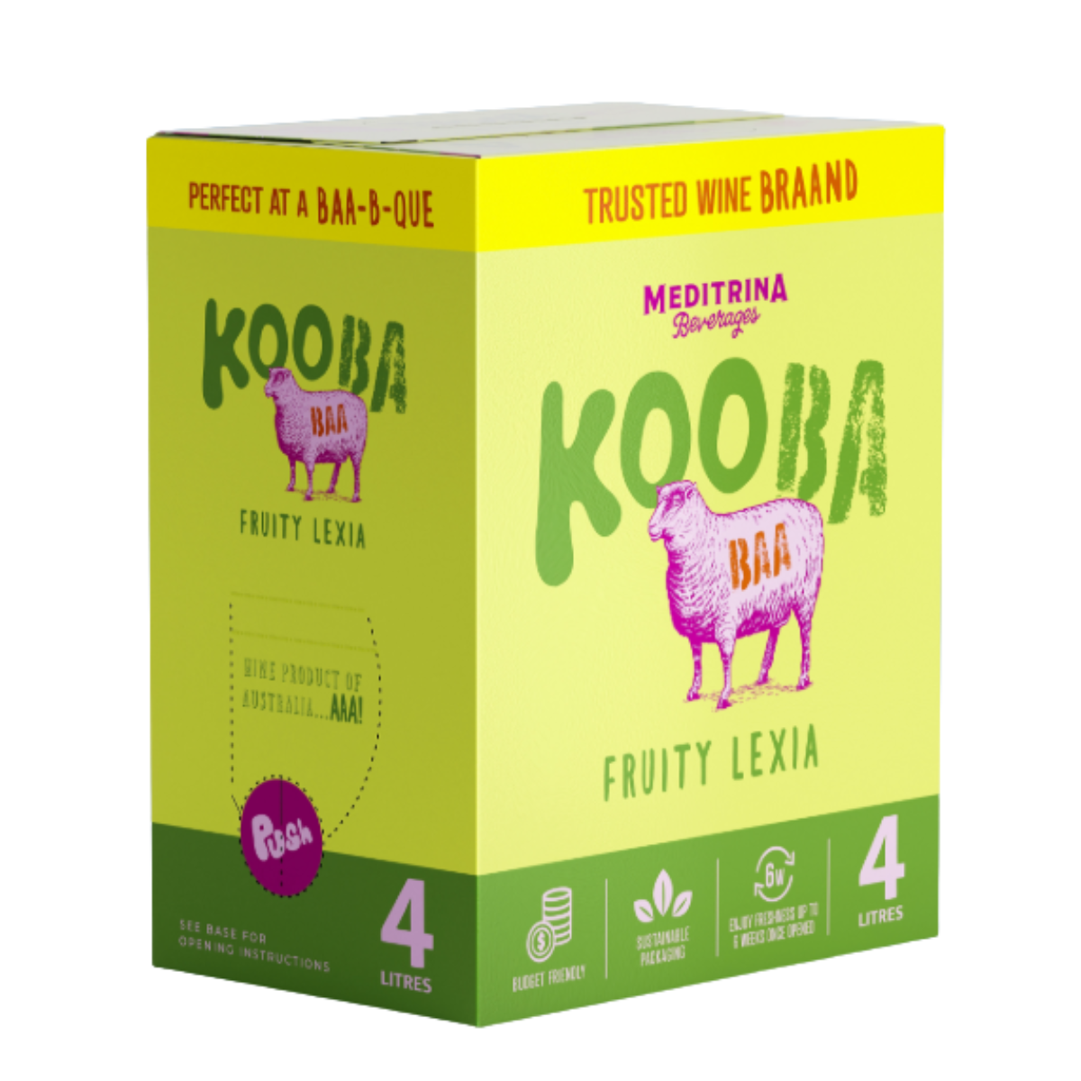 Kooba Fruity Lexia 4L Cask Wine