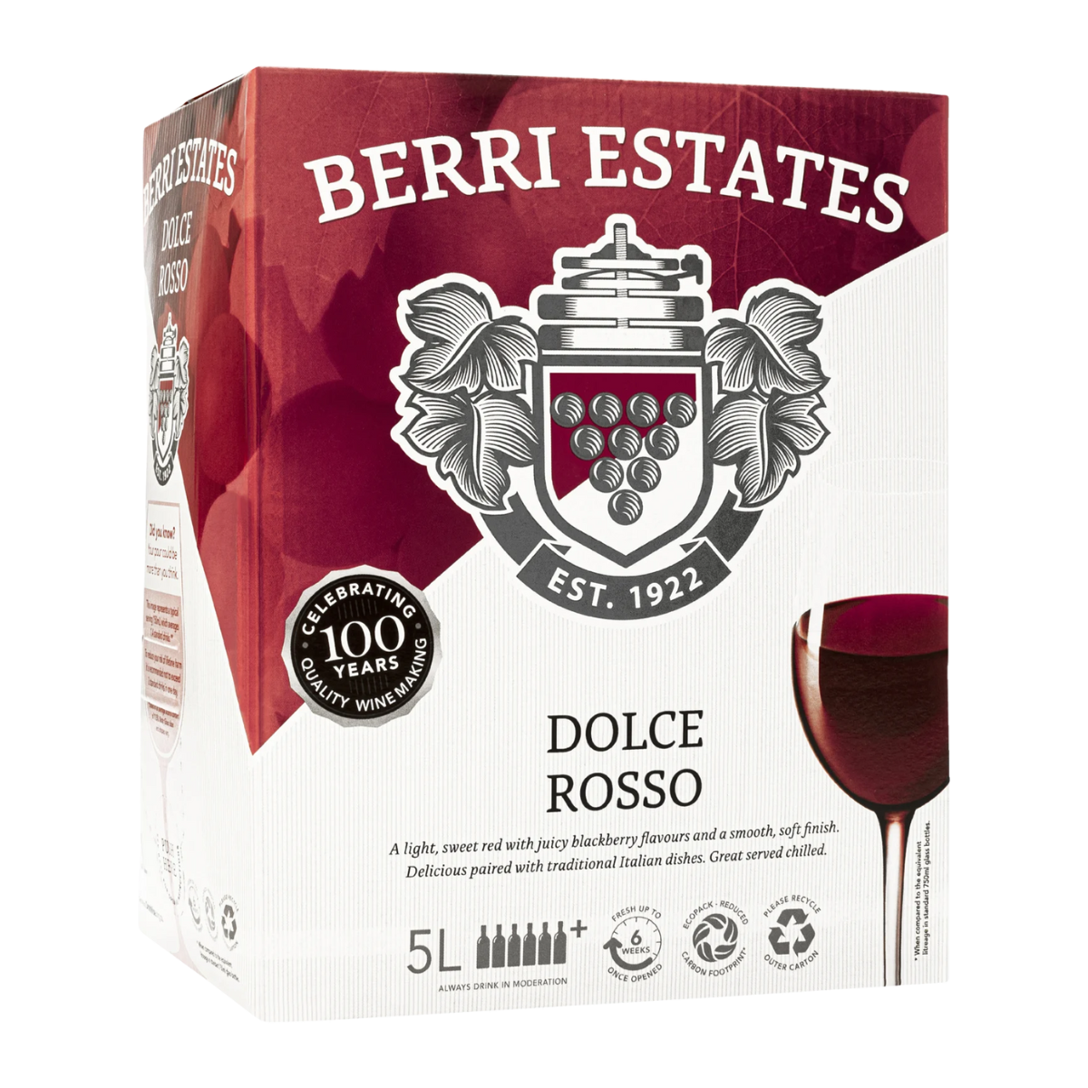 Berri Estates Dolce Rosso 5L Cask Wine