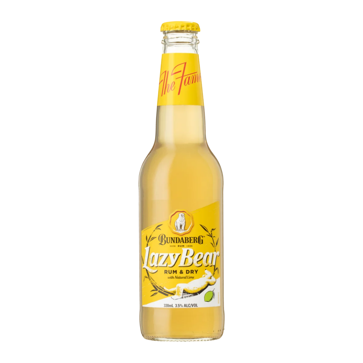 Bundaberg Rum Lazy Bear Rum & Dry 330ml Bottle