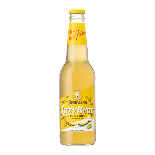 Bundaberg Rum Lazy Bear Rum & Dry 330ml Bottle