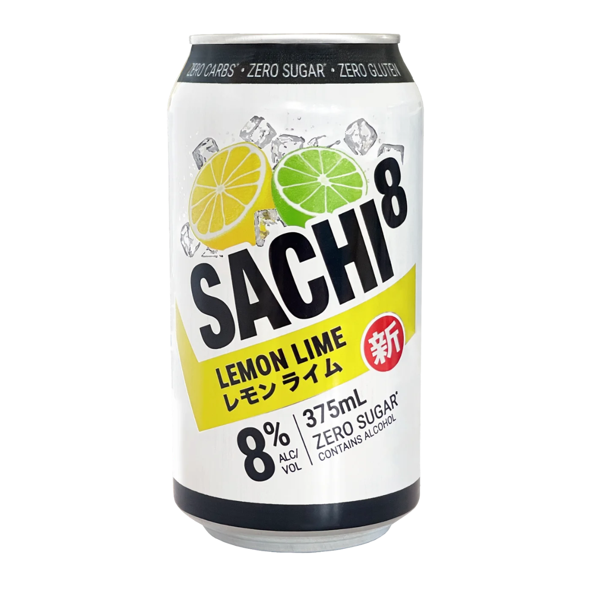 Sachi 8% Lemon Lime Zero Sugar 375ml Can