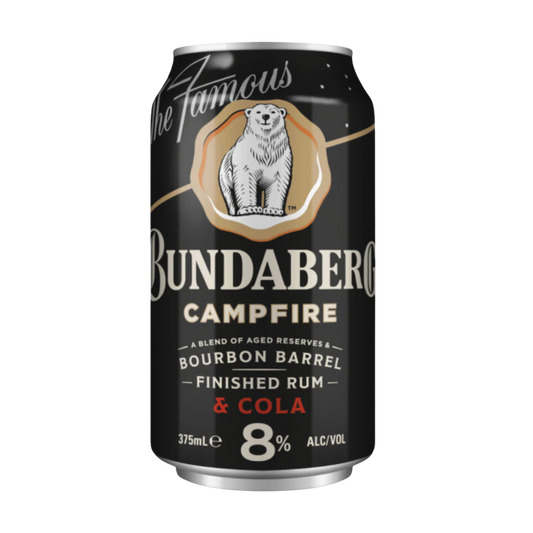 Bundaberg Rum Campfire & Cola 8% 375ml Can