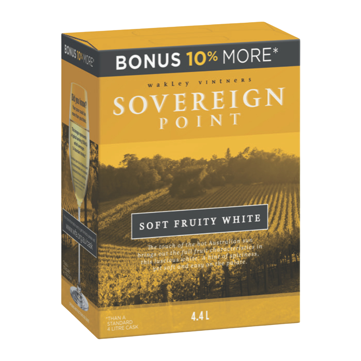 Sovereign Point Soft Fruity White 4.4L Cask Wine