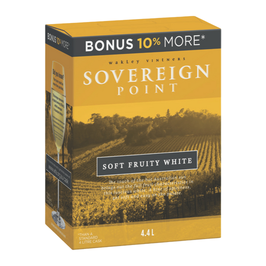 Sovereign Point Soft Fruity White 4.4L Cask Wine