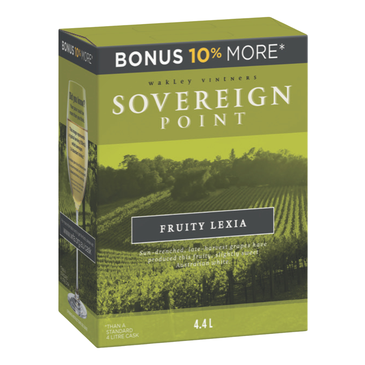 Sovereign Point Fruity Lexia 4.4L Cask Wine