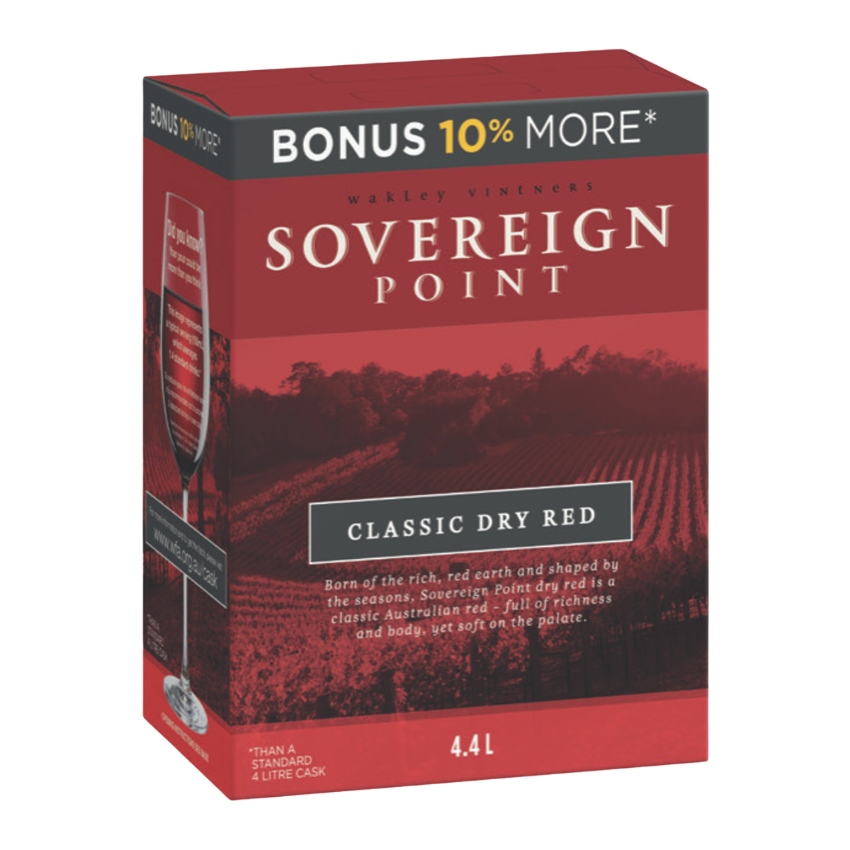 Sovereign Point Classic Dry Red 4.4L Cask Wine