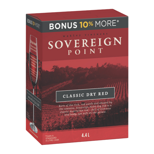 Sovereign Point Classic Dry Red 4.4L Cask Wine