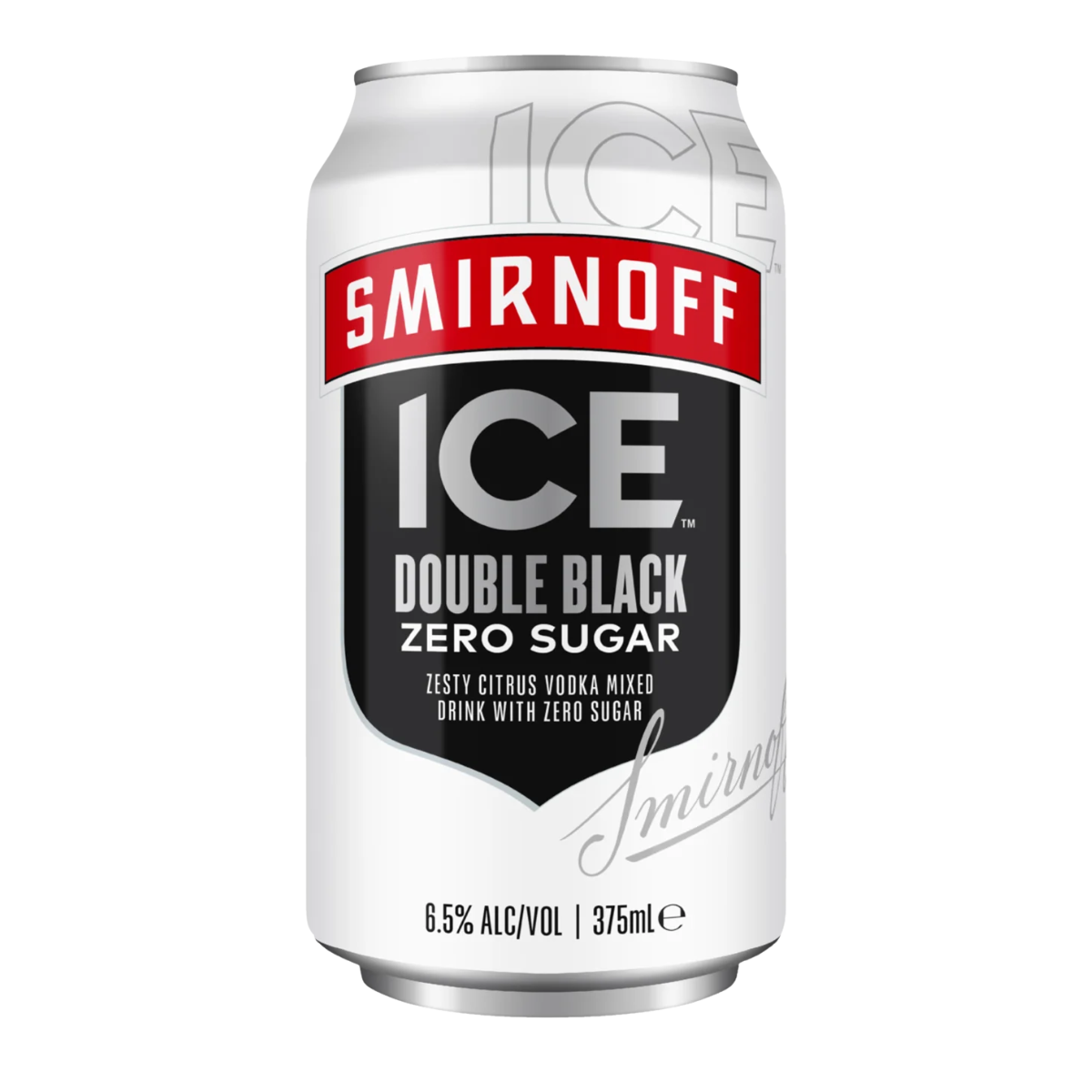 Smirnoff Ice Double Black Zero Sugar 375ml Can