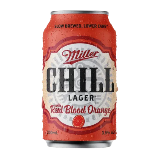 Miller Chill Real Blood Orange Larger 330ml Can