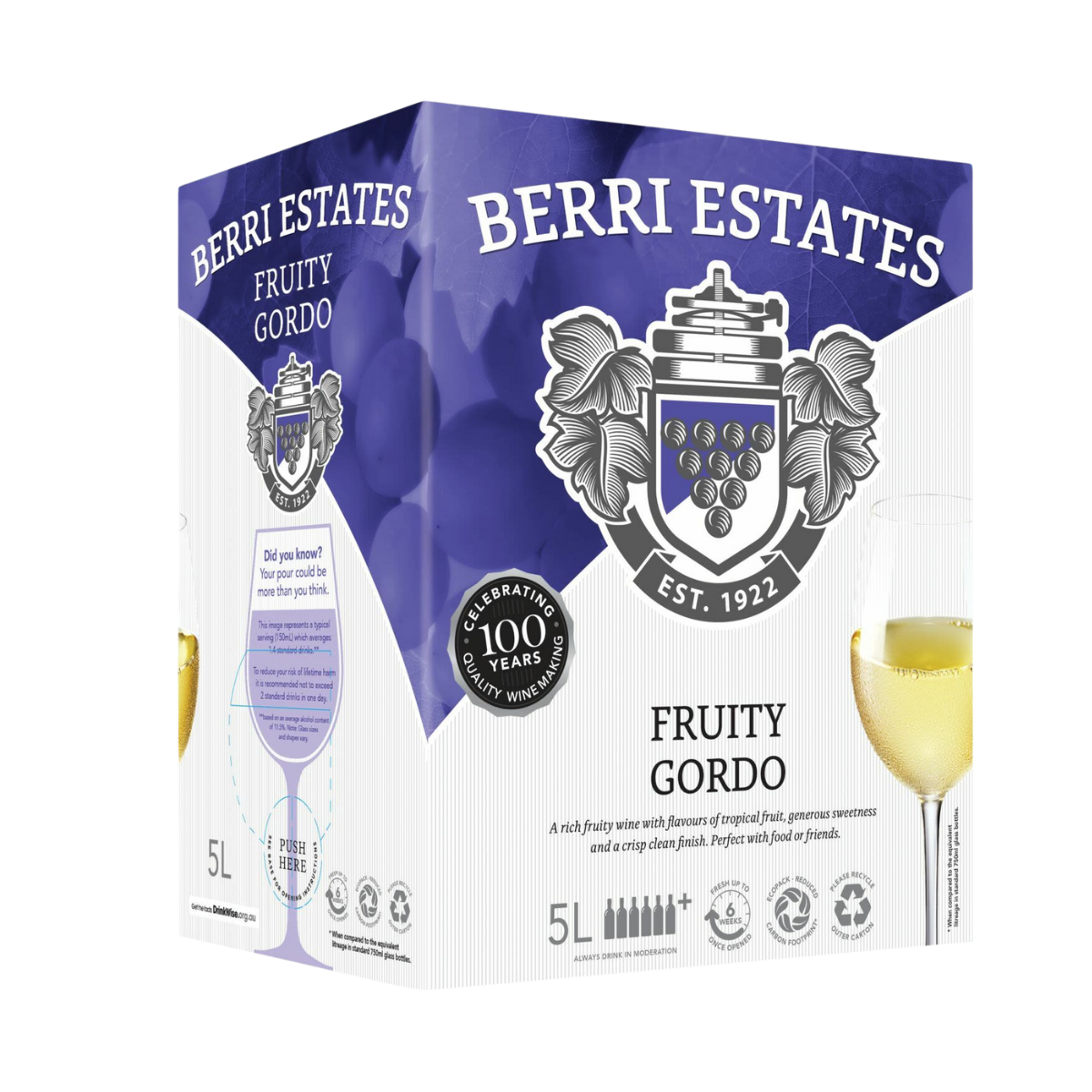 Berri Estates Fruity Gordo 5L Cask Wine