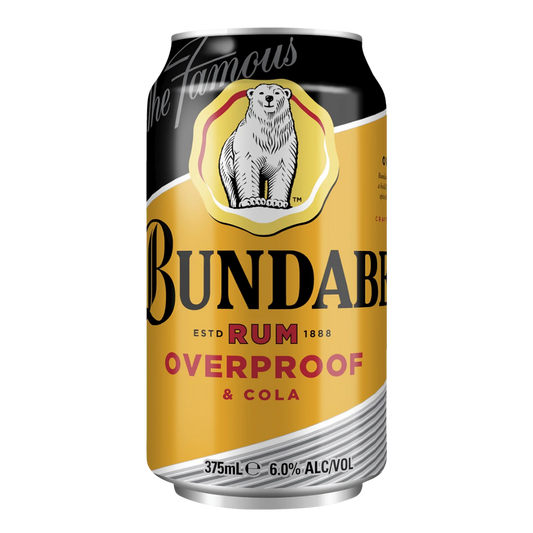 Bundaberg Rum & Cola Overproof 6% 375ml Can