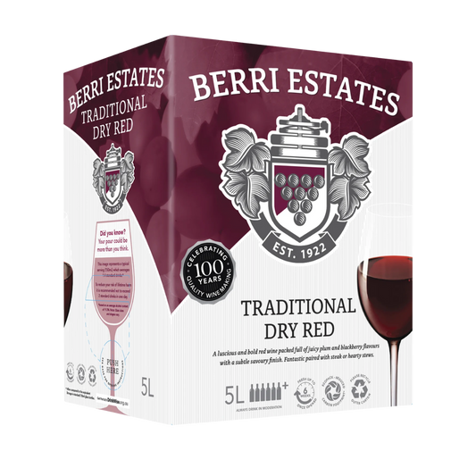 Berri Estates Traditional Dry Red 5L Cask Wine