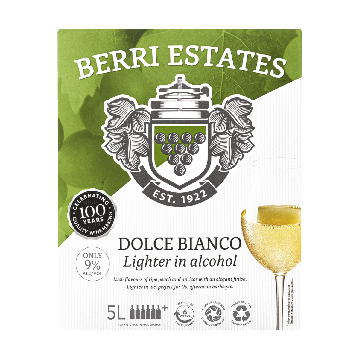 Berri Estates Dolce Bianco 5L Cask Wine