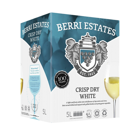 Berri Estates Crisp Dry White 5L Cask Wine