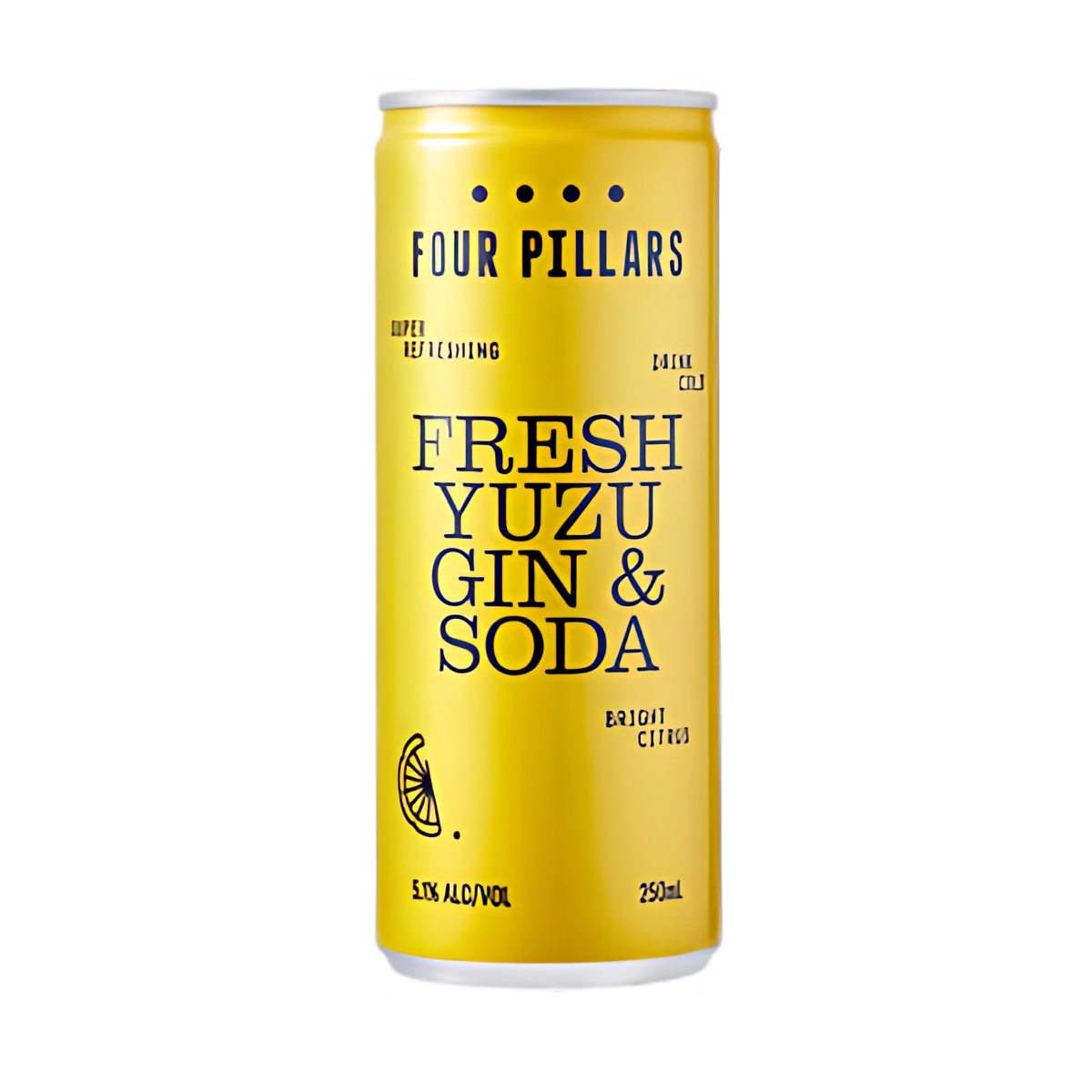 Four Pillars Fresh Yuzu Gin & Soda 250ml Can