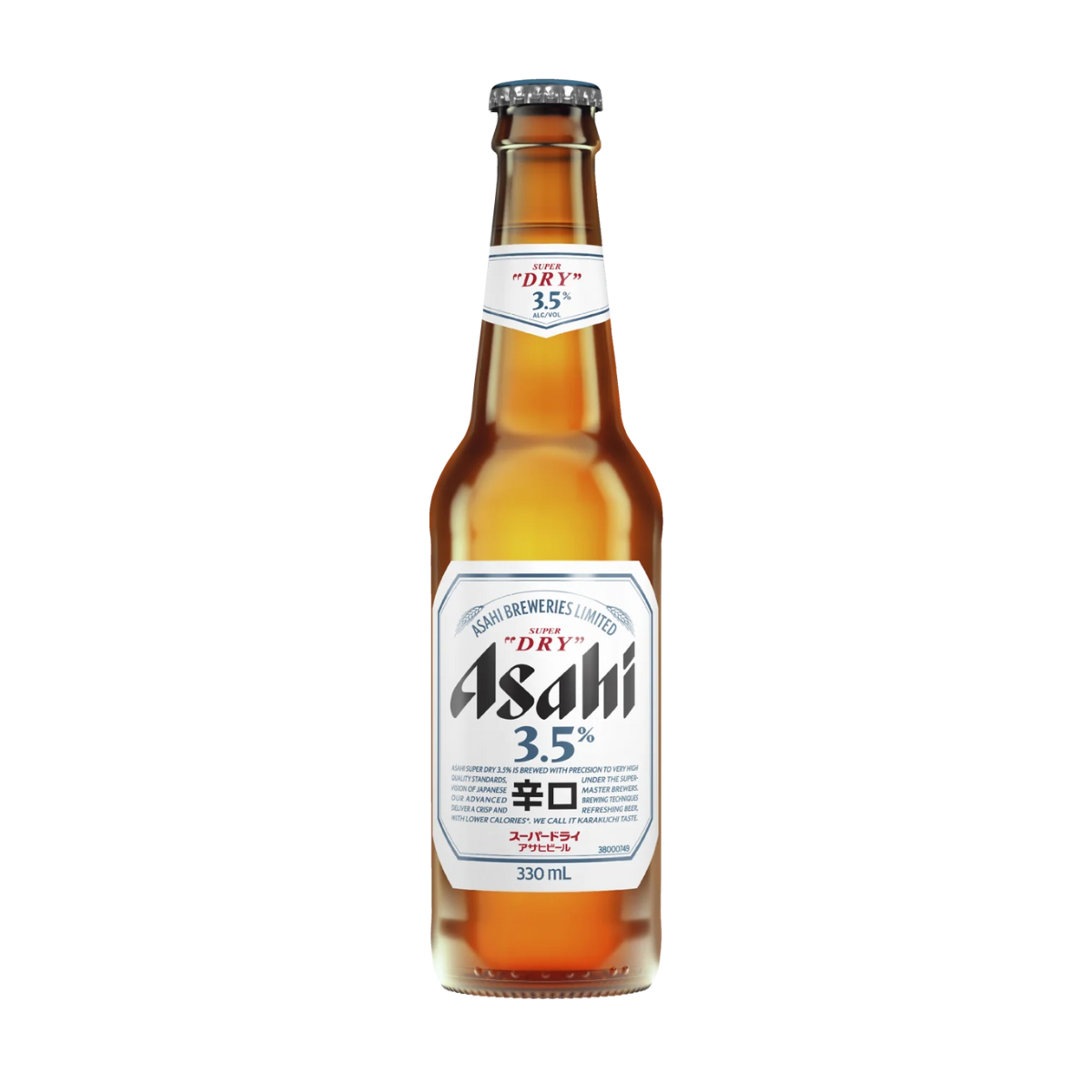 Asahi Super Dry 3.5% 330ml Bottle