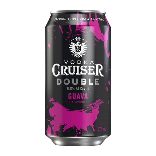Vodka Cruiser Double Guava 375ml Can