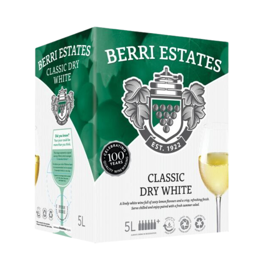 Berri Estates Classic Dry White 5L Cask Wine