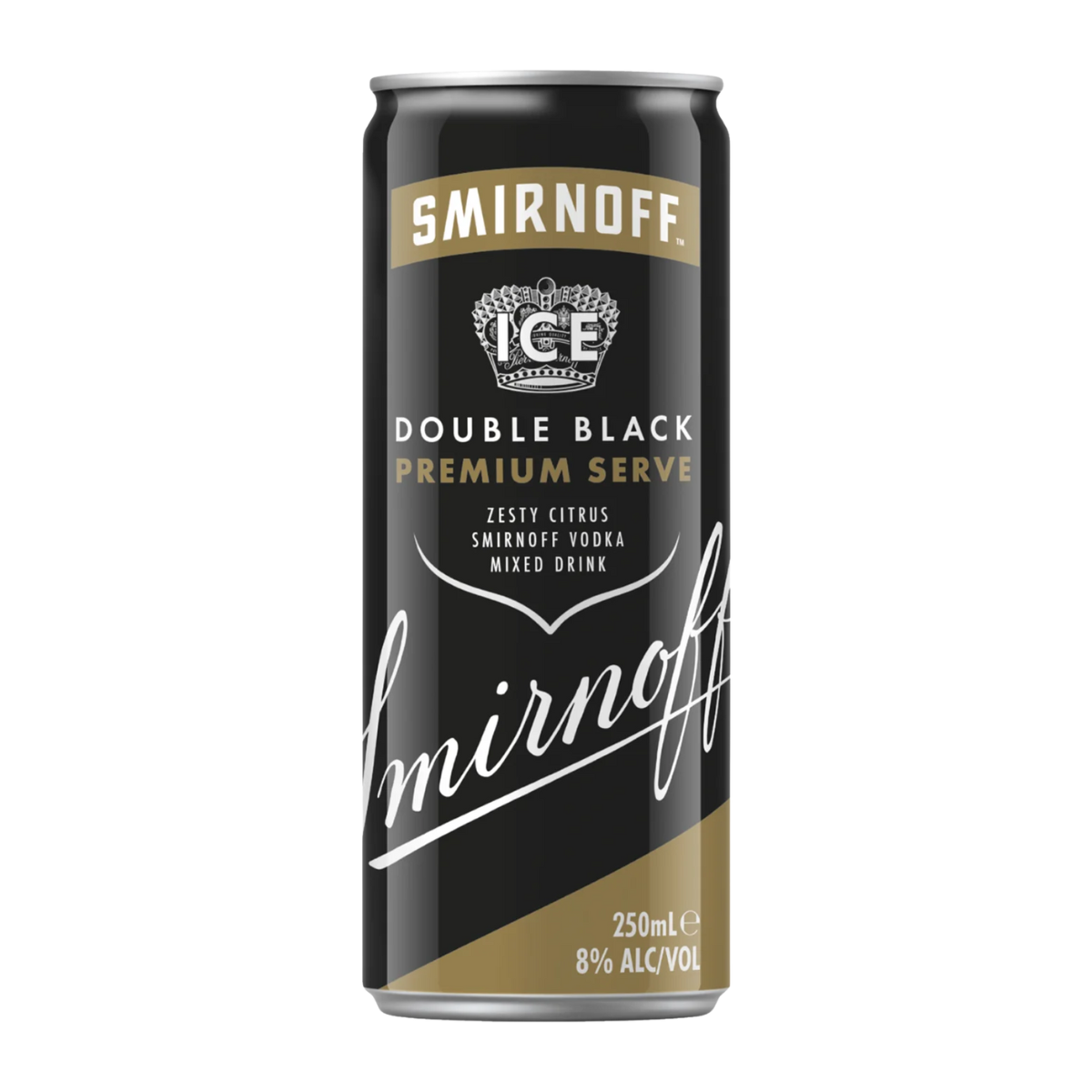 Smirnoff Ice Double Black Premium Serve 8% 250ml Can