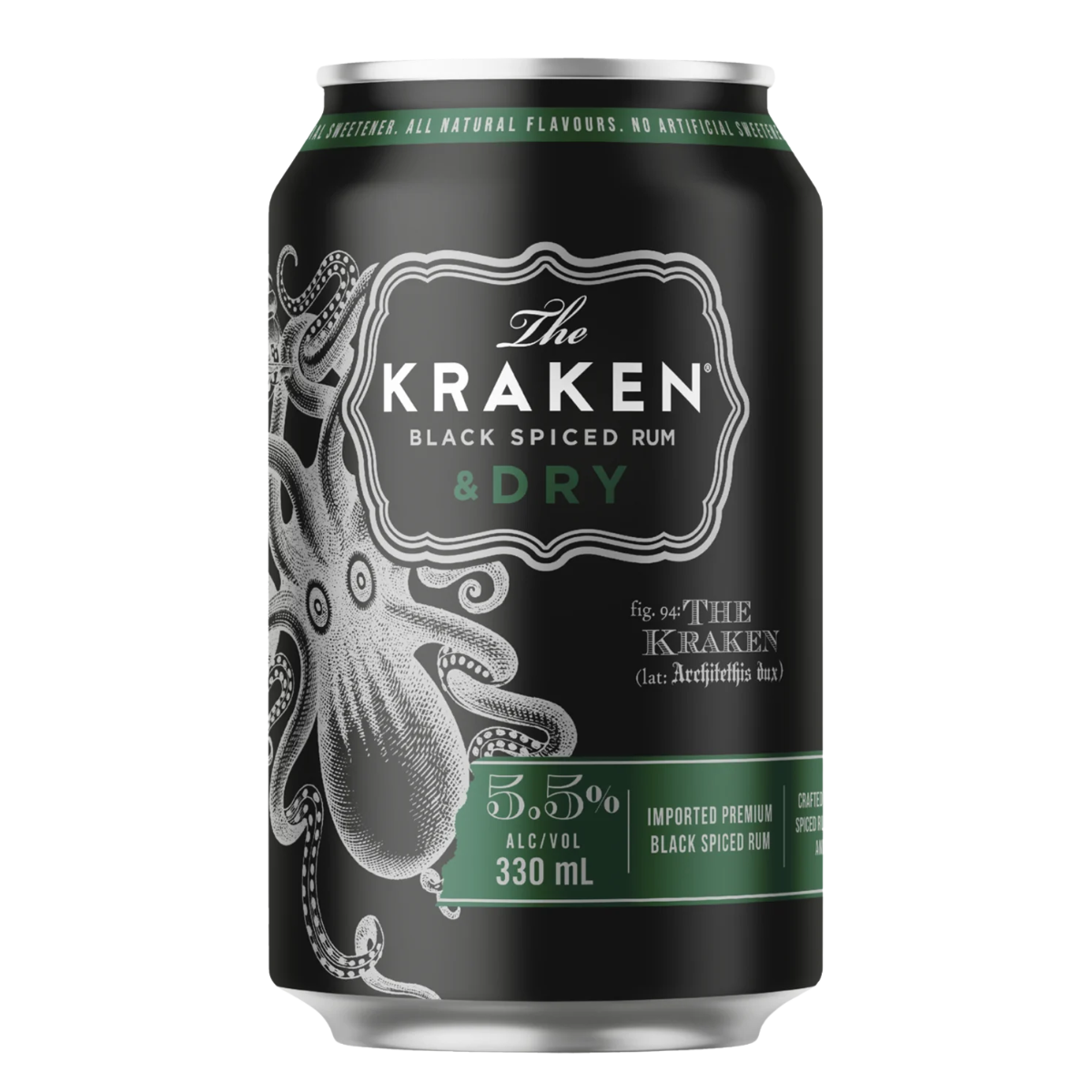 Kraken & Dry 330ml Can