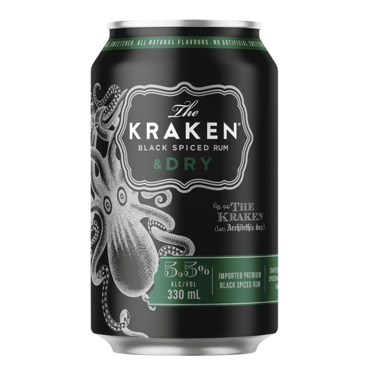 Kraken & Dry 330ml Can