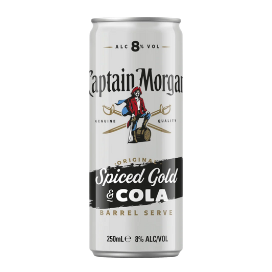 Captain Morgan Original Spiced Gold & Cola 8% 250ml Can