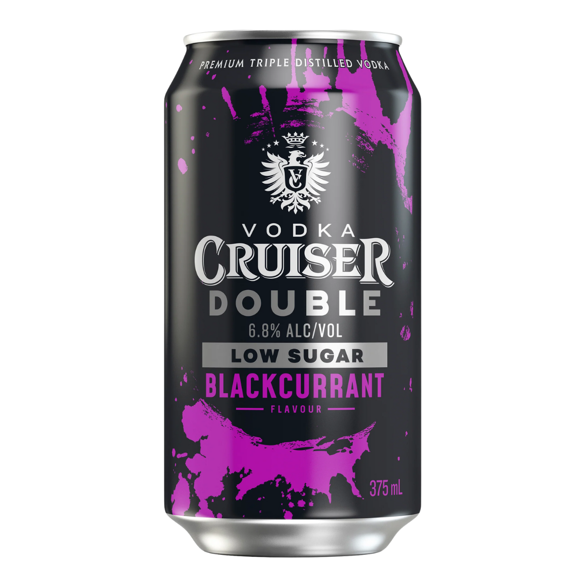 Vodka Cruiser Double Blackcurrant Low Sugar 375ml