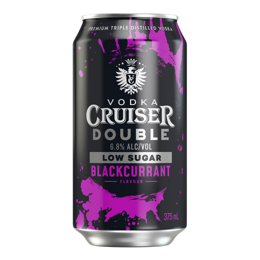 Vodka Cruiser Double Blackcurrant Low Sugar 375ml