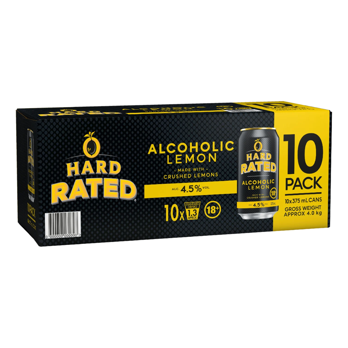 Hard Rated 10 PACK 375ml Can