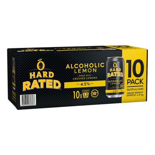 Hard Rated 10 PACK 375ml Can