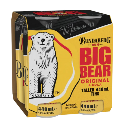Bundaberg Rum Big Bear & Cola 440ml Can