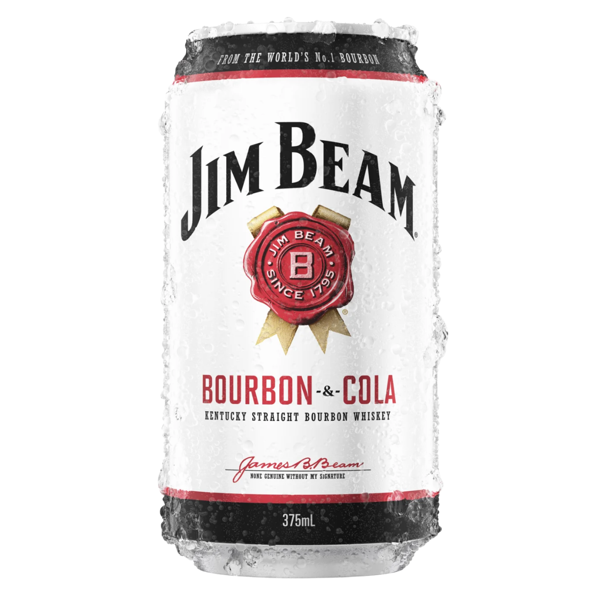 Jim Beam White Bourbon & Cola 375ml Can