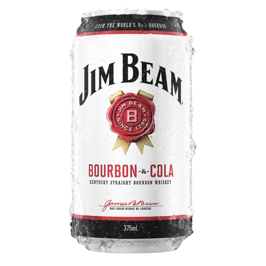 Jim Beam White Bourbon & Cola 375ml Can