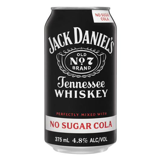 Jack Daniel's & Cola No Sugar 375ml Can