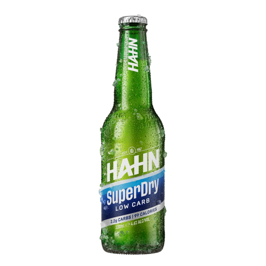 Hahn Super Dry Low Carb Lager 330ml Bottle