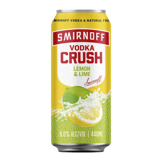 Smirnoff Vodka Crush Lemon Lime 440ml Can