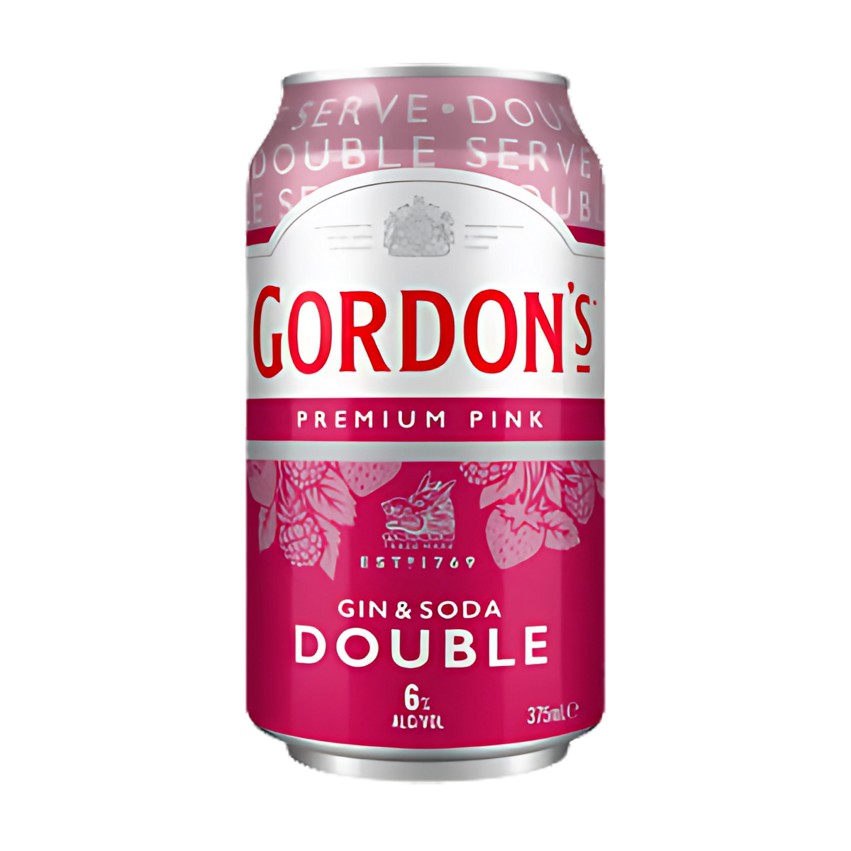 Gordon’s Premium Pink Gin & Soda Double 375ml Can