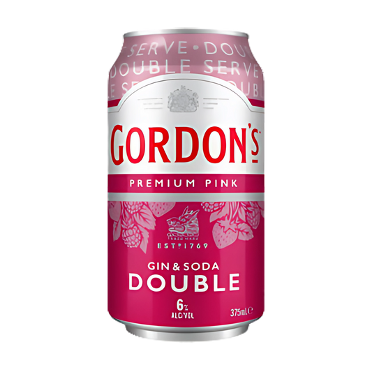 Gordon’s Premium Pink Gin & Soda Double 375ml Can