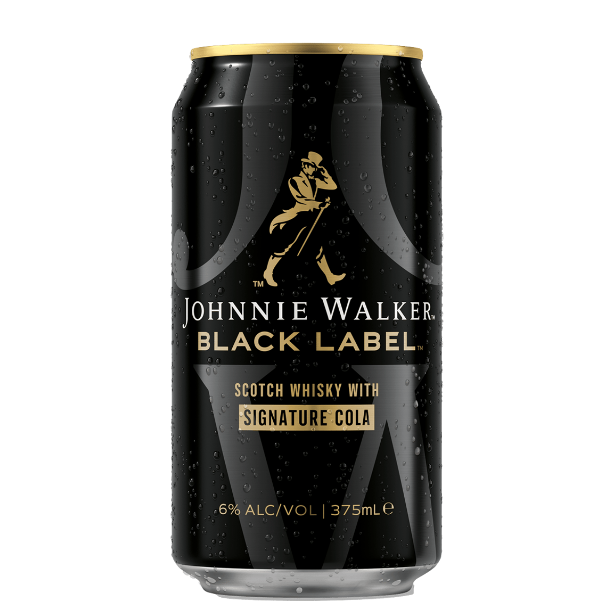 Johnnie Walker Black Label & Cola 6% 375ml Can