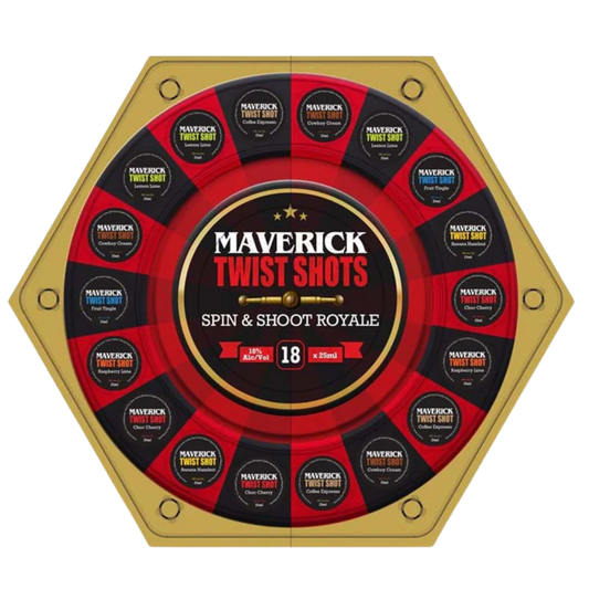 Maverick Twist Shots Spin & Shoot Roulette Liqueur 18 x 25ml Shots