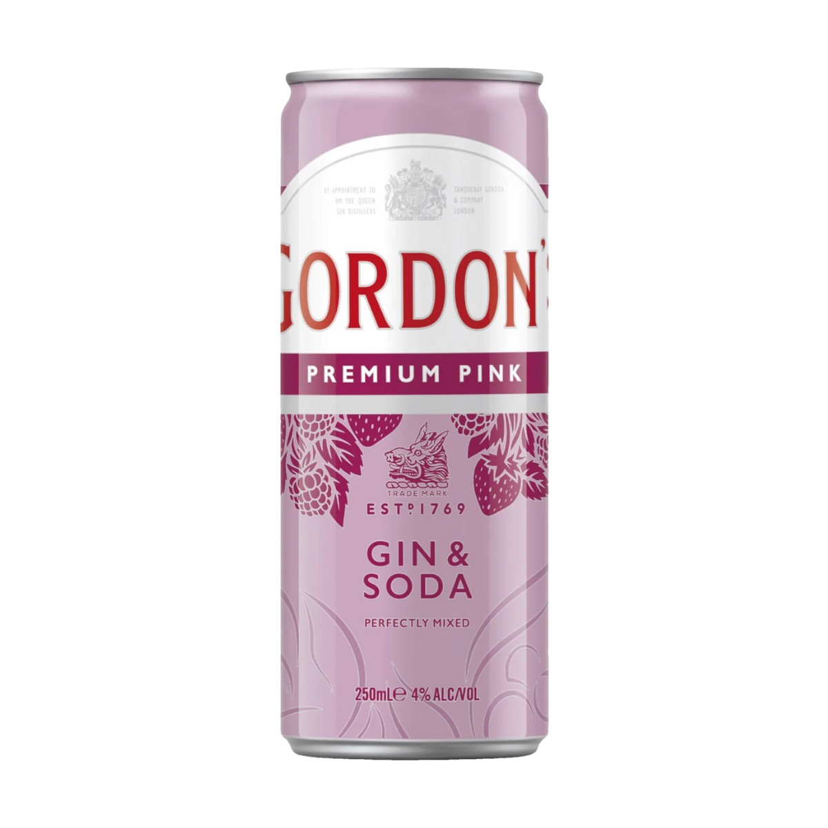 Gordon’s Premium Pink Gin & Soda 250ml Can