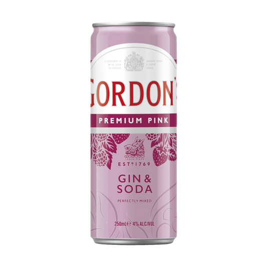Gordon’s Premium Pink Gin & Soda 250ml Can