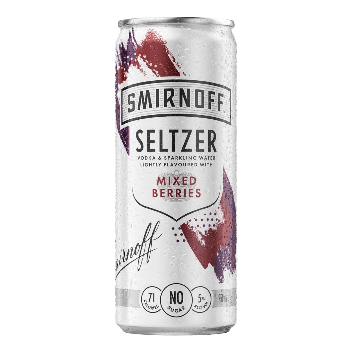 Smirnoff Seltzer Mixed Berries 250ml Can