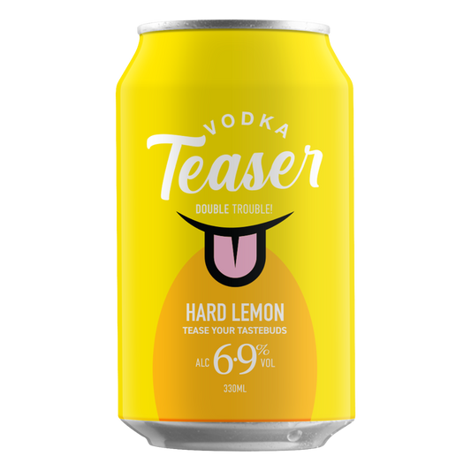 Vodka Teaser Hard Lemon 375ml 6.9% Can