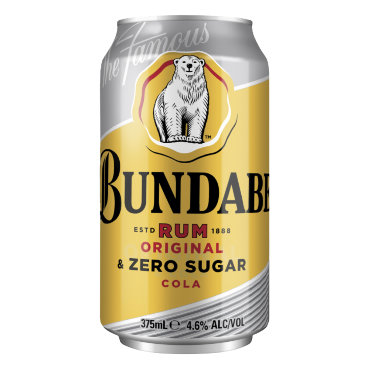 Bundaberg Rum & Cola Zero Sugar 375ml Can