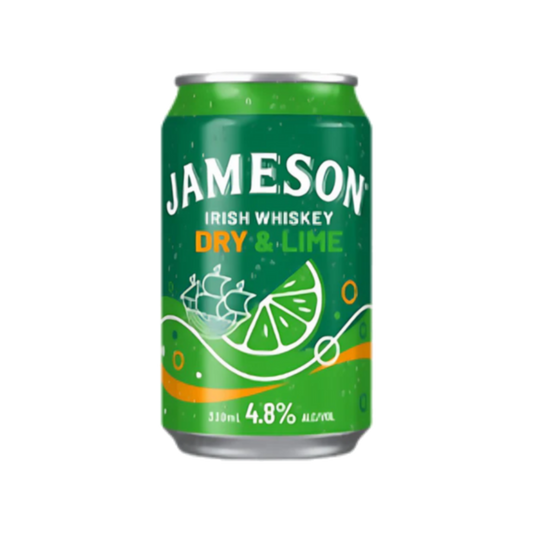 Jameson Dry & Lime 4.8% 375ml Can