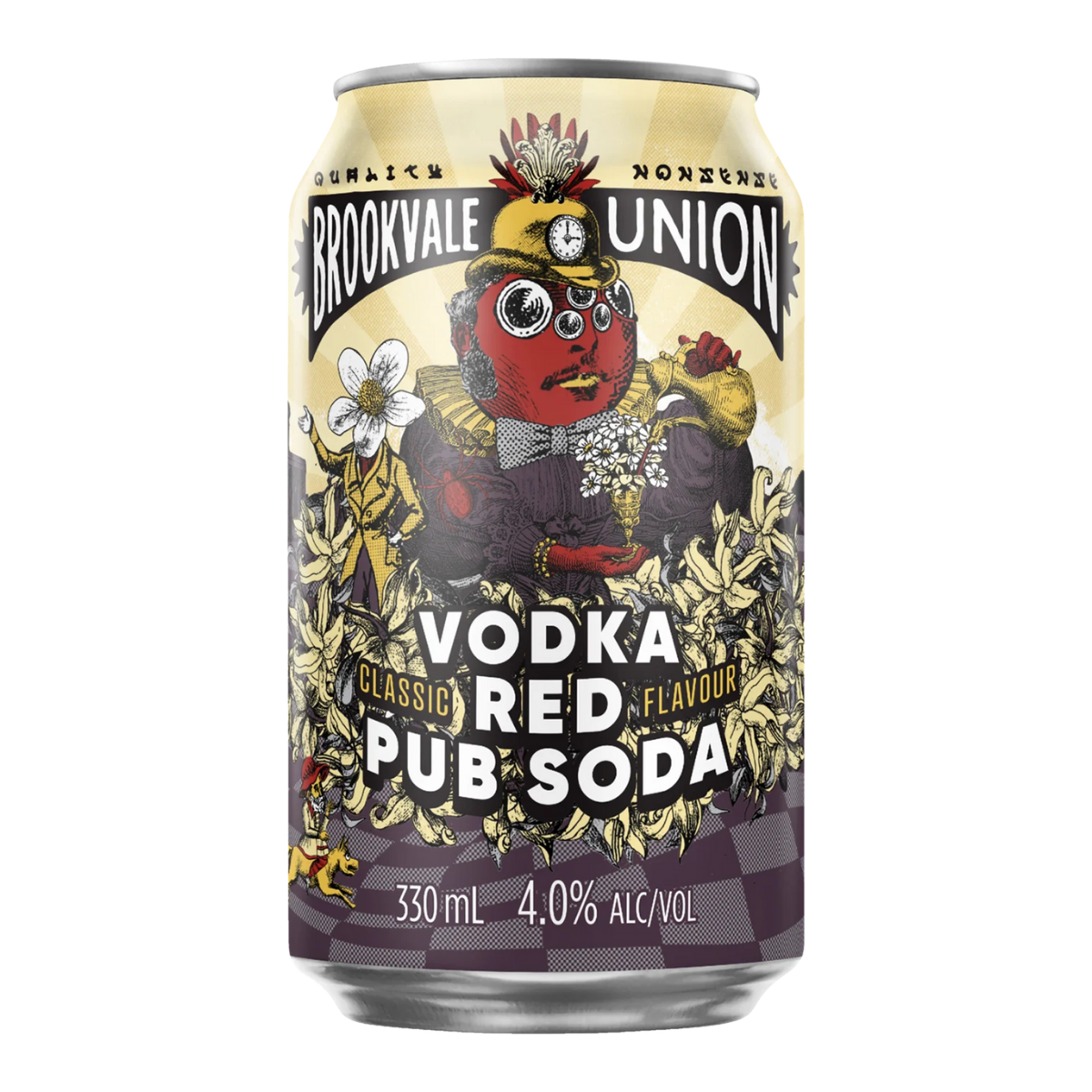 Brookvale Union Vodka Red Pub Soda 330ml Can
