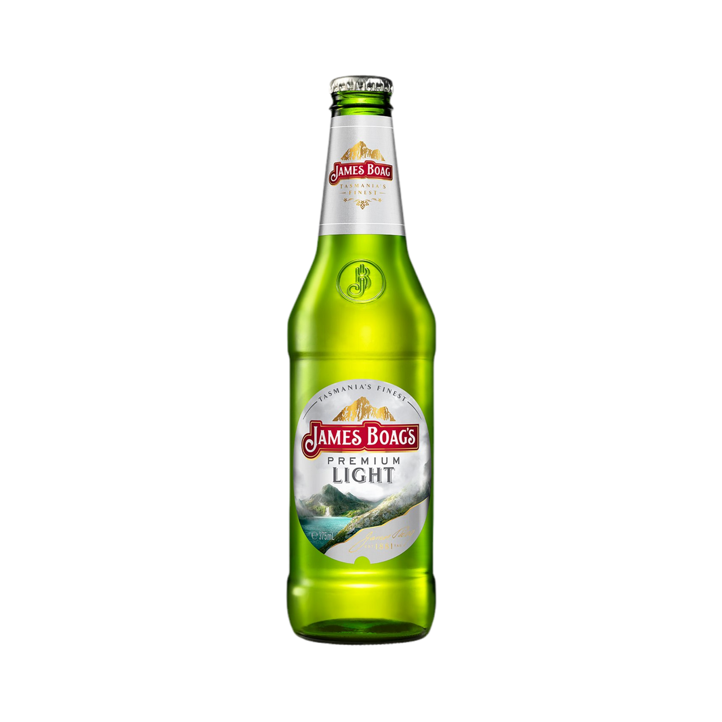 James Boags Premium Light Larger 375ml Bottle
