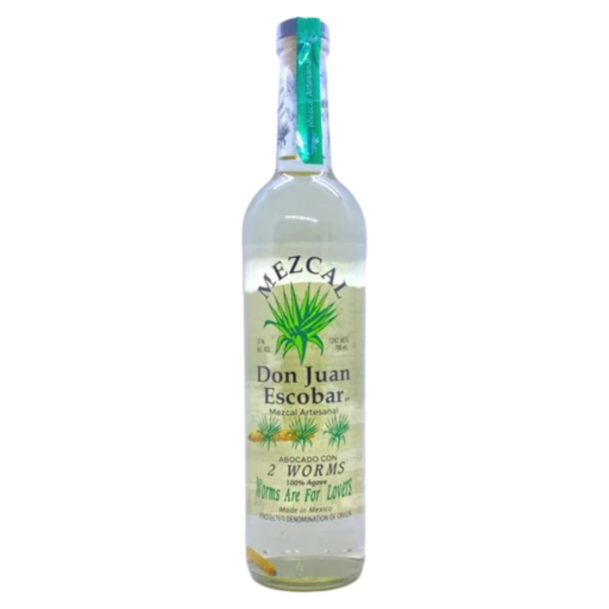Mezcal Don Juan 2 Worm Tequilla 700ml