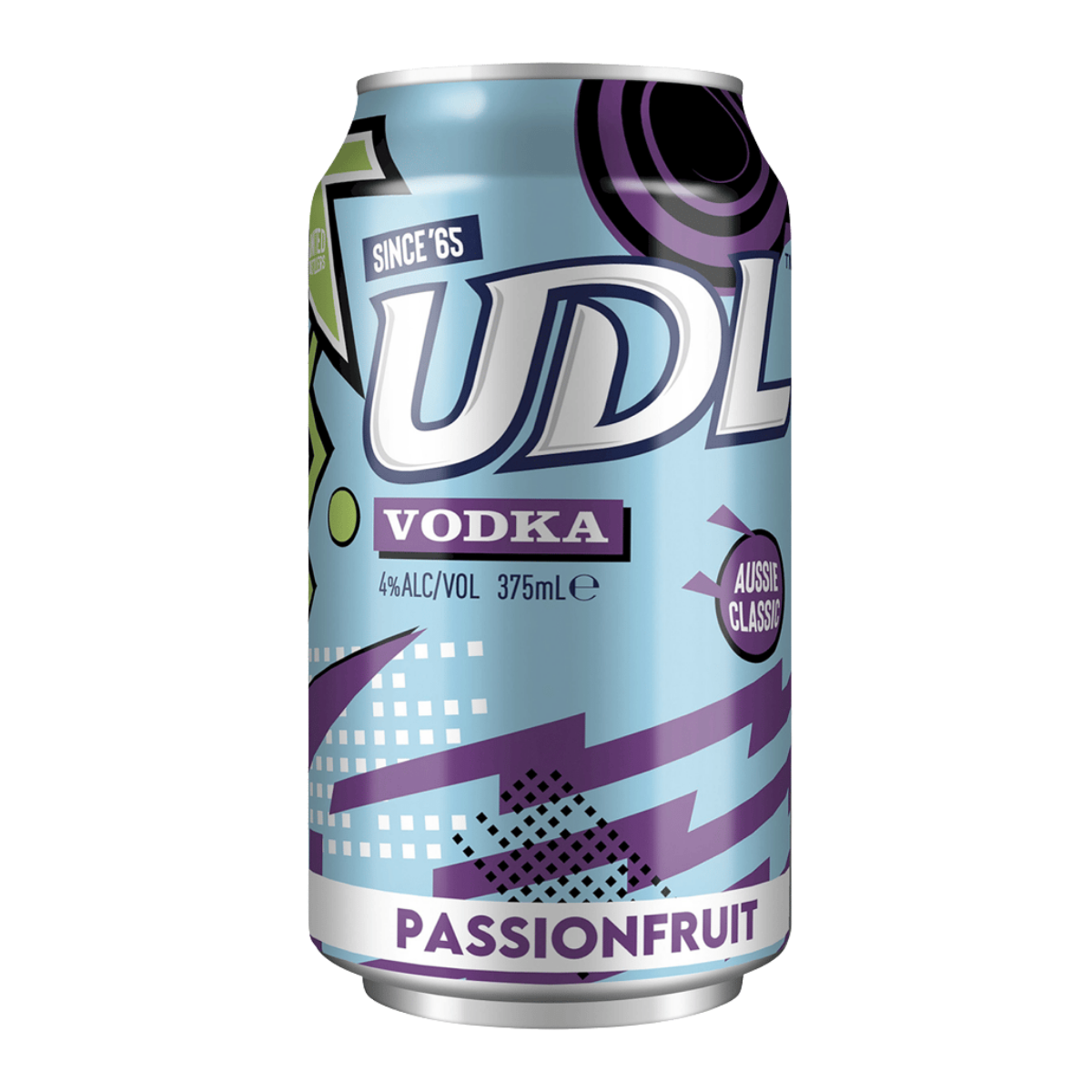 UDL Vodka Passionfruit 375ml Can